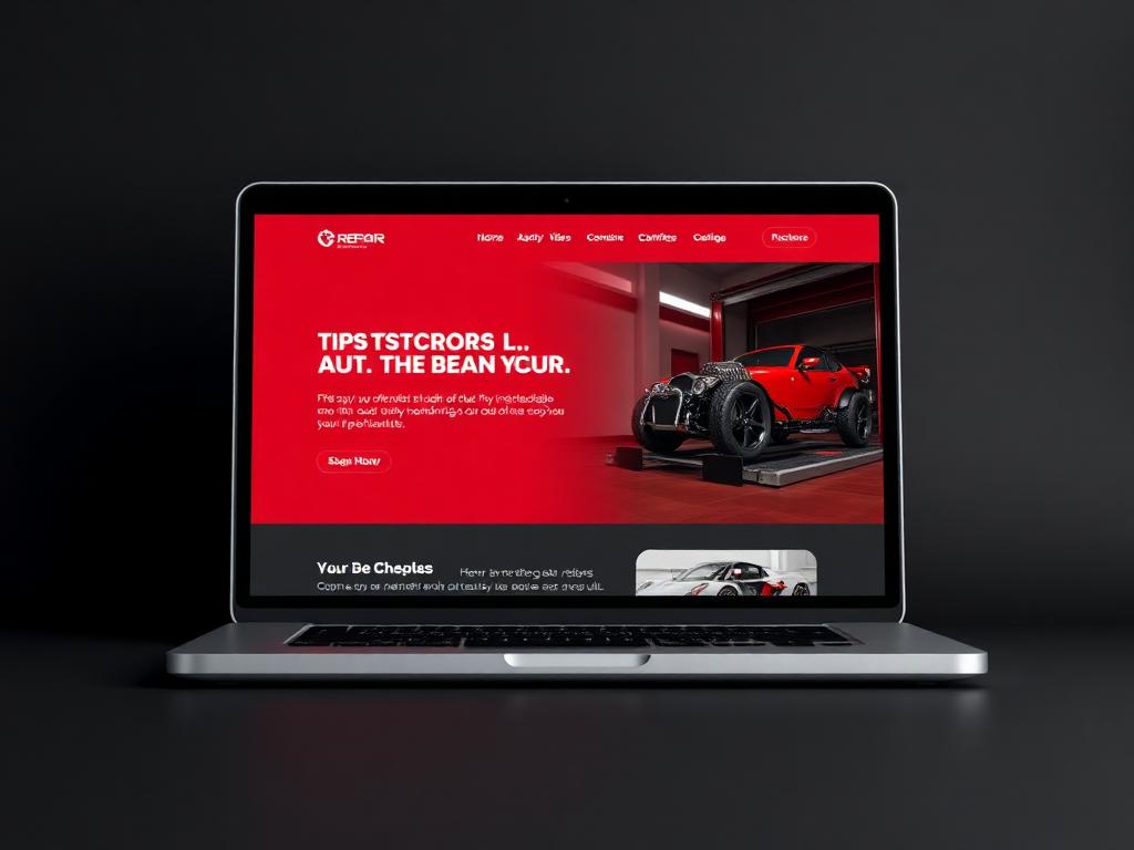 Auto Services website design preview