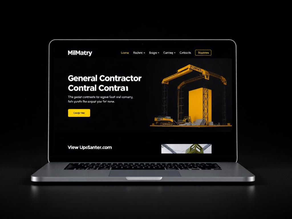 General Contracting website design preview