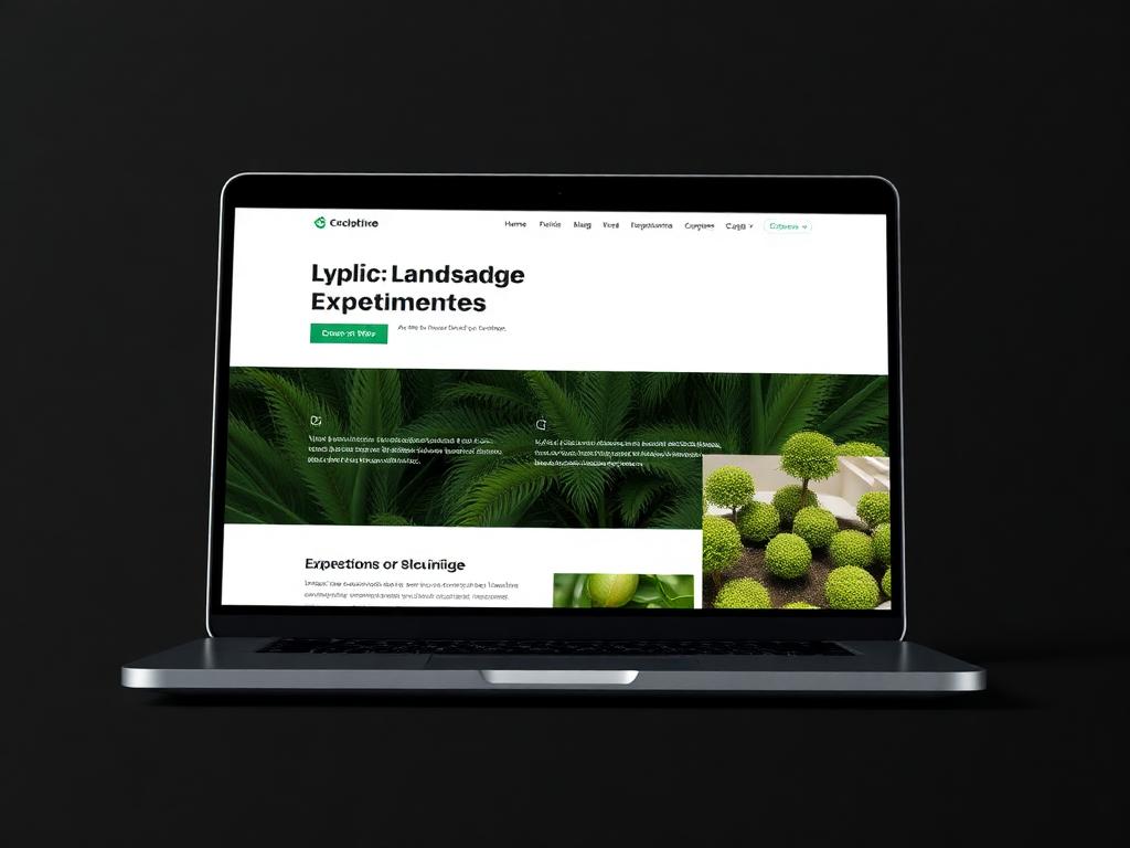 Landscaping website design preview